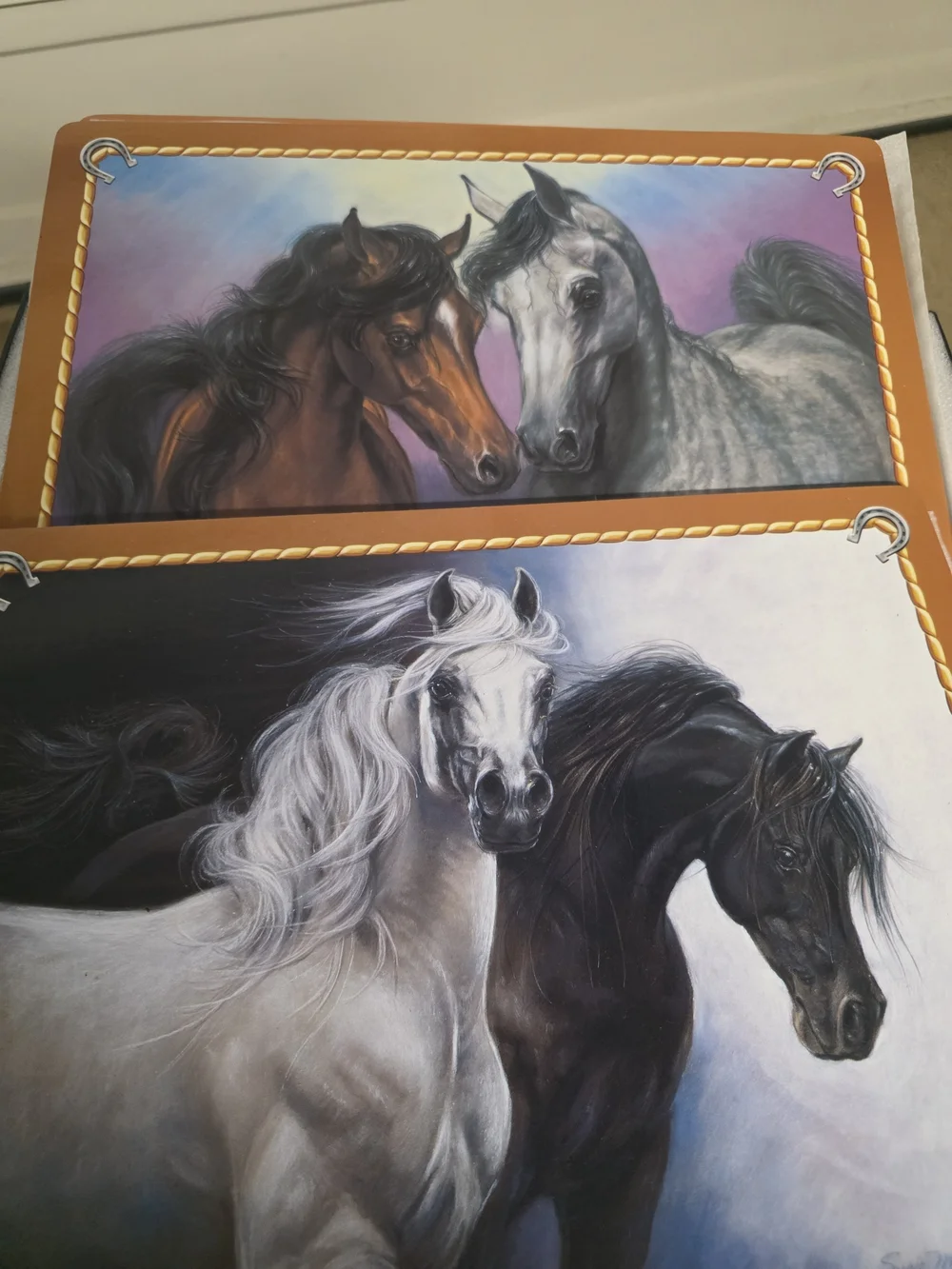 The Danbury Mint Horse Collector Coasters And Placemats - Horse Art